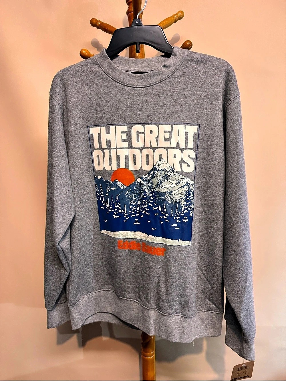 Men’s Eddie Bauer Graphic Crew Sweatshirt - The Great Outdoors Size Small